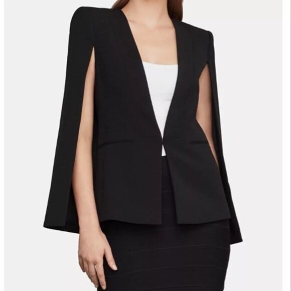 NWT BCBG MaxAzria Upas Cape Black size Small - Picture 1 of 2